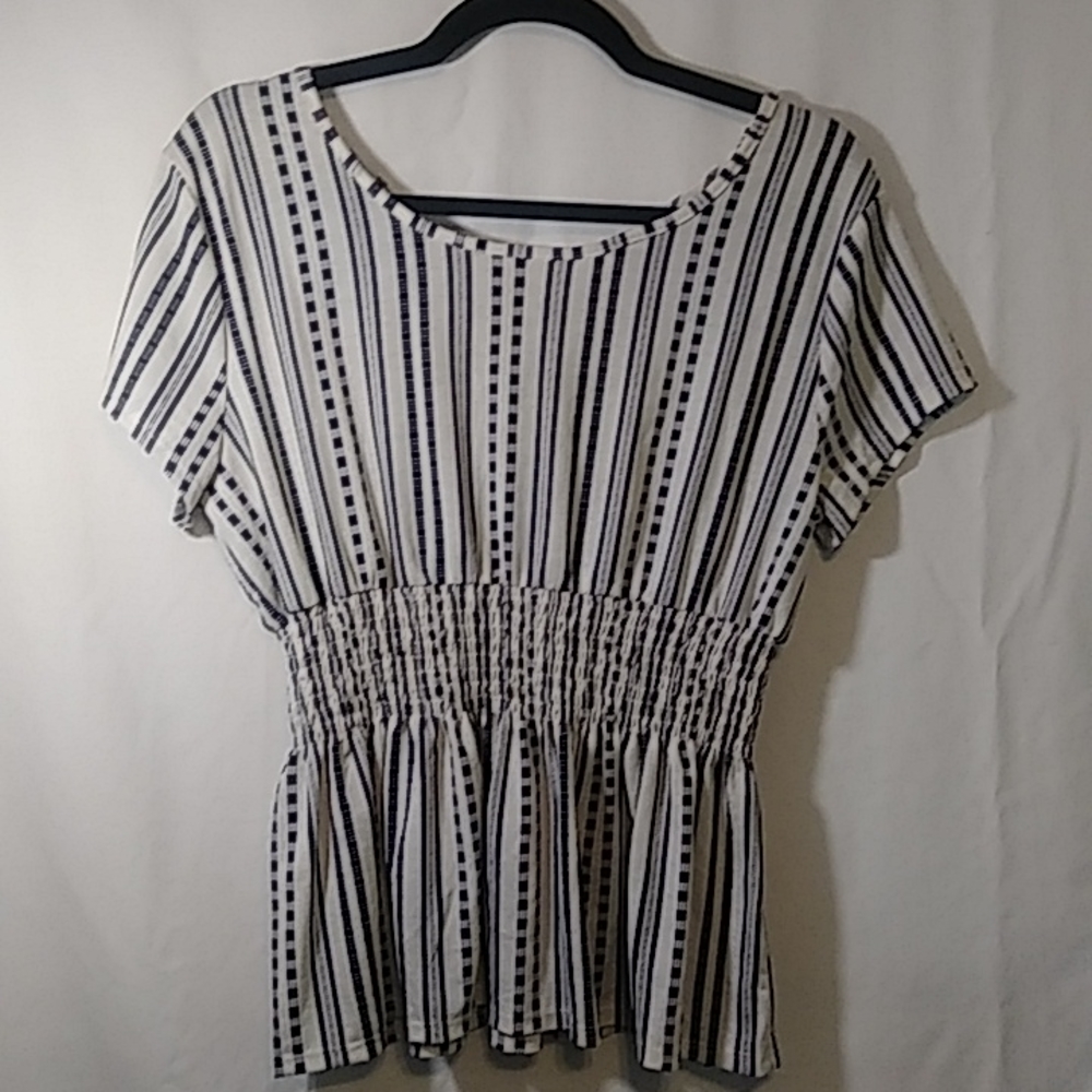 New and Next Striped Blouse Size XL